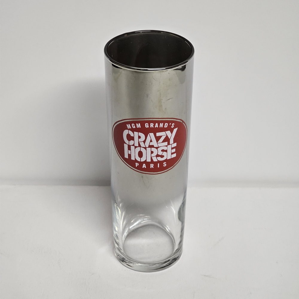 MGM Grand’s Crazy Horse Paris Chrome-Tone Collectible Glass – Red Lips Design